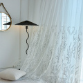 Textiles lente de bordado de bordado de encaje para la cortina pura